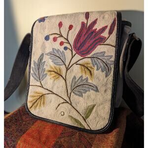 Open Hand Leather & Hemp messenger bag